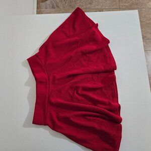 Red skater skirt